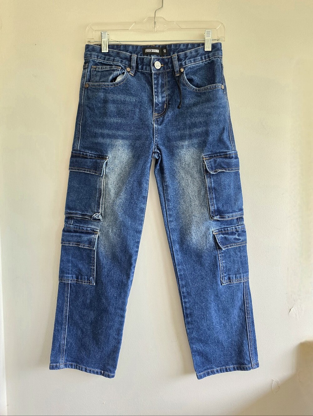 Y2K Boys Rock Salt Cargo Denim Jeans
